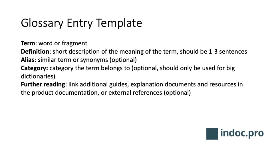 Free Glossary Template Download For Word/Excel/Powerpoint